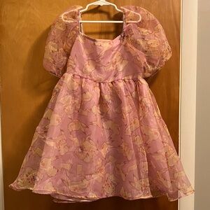 Pink Kids Casual Dress